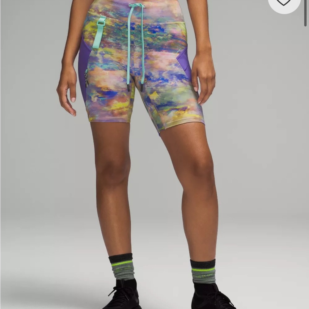 lululemon  athletica Multicolor Shorts hiking with Purple Accents